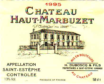 Etiquette du château Haut-Marbuzet
